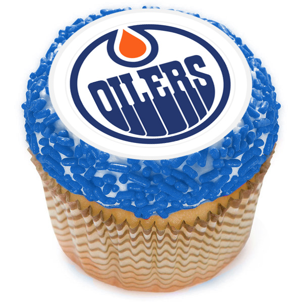 Edmonton Oilers Edible Cupcake Toppers (12 Images) Cake Image Icing Su -  PartyCreationz