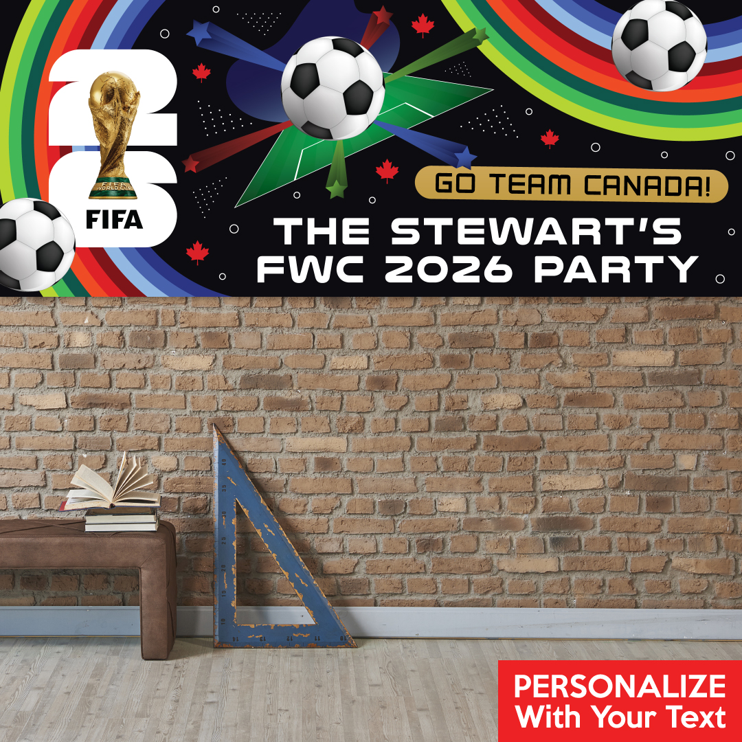 FIFA World Cup Soccer PERSONALIZED Giant Vinyl Keepsake Banner