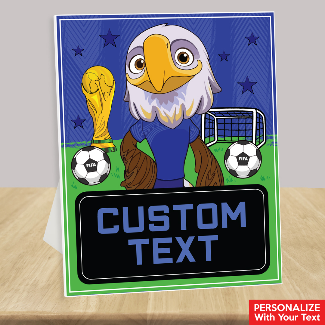 FIFA World Cup Custom Text Easel Display Sign