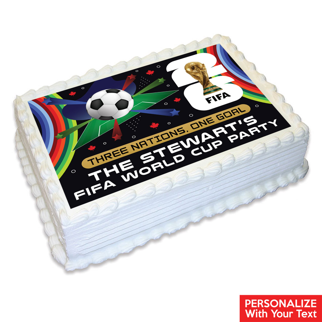 FIFA World Cup Soccer Personalizable Edible Icing