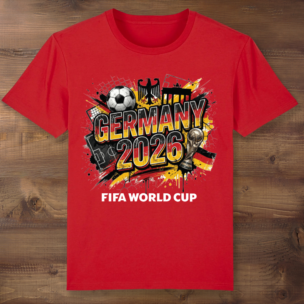 Germany World Cup Soccer Red T-shirt