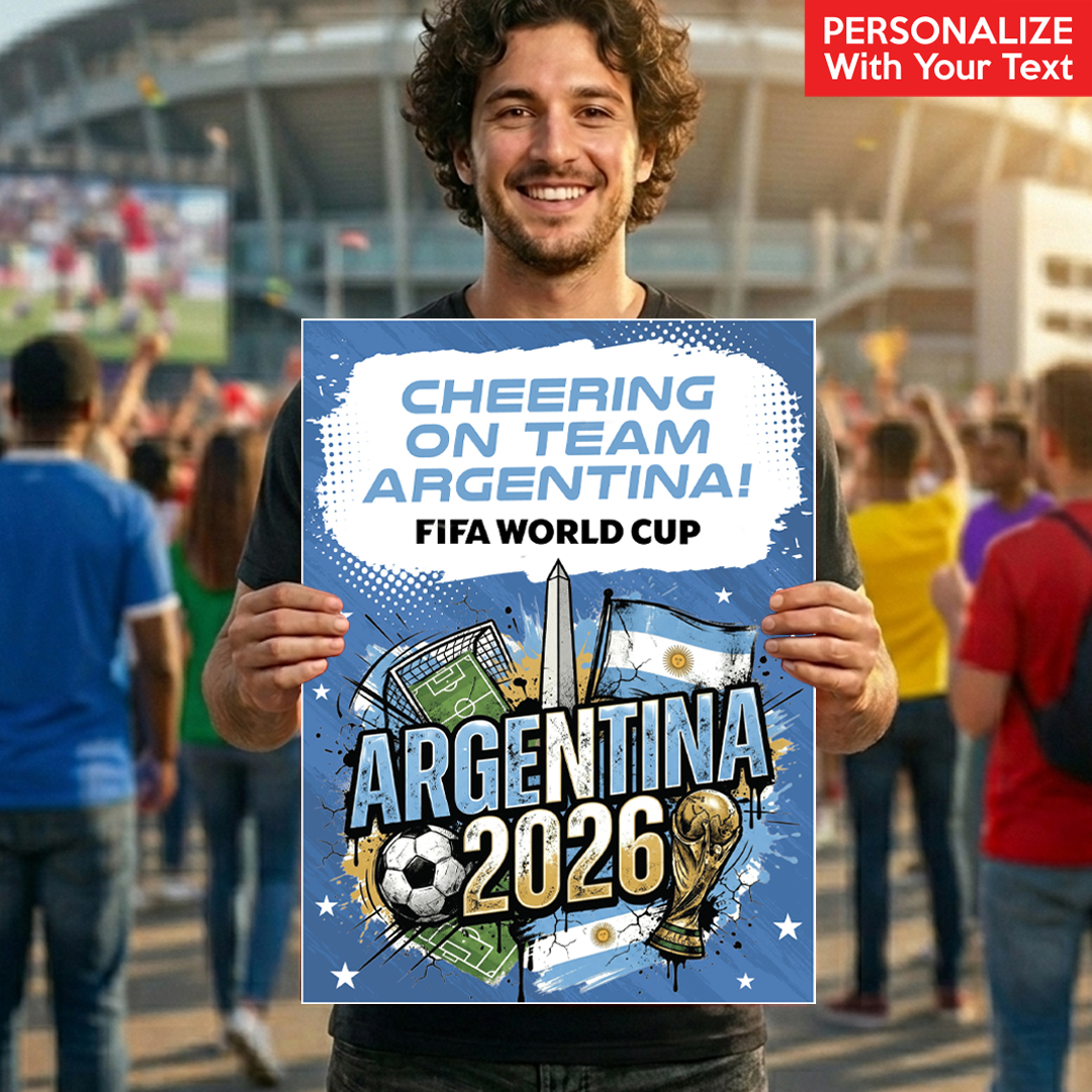 FIFA World Cup Cheer on Argentina Corrugated 24