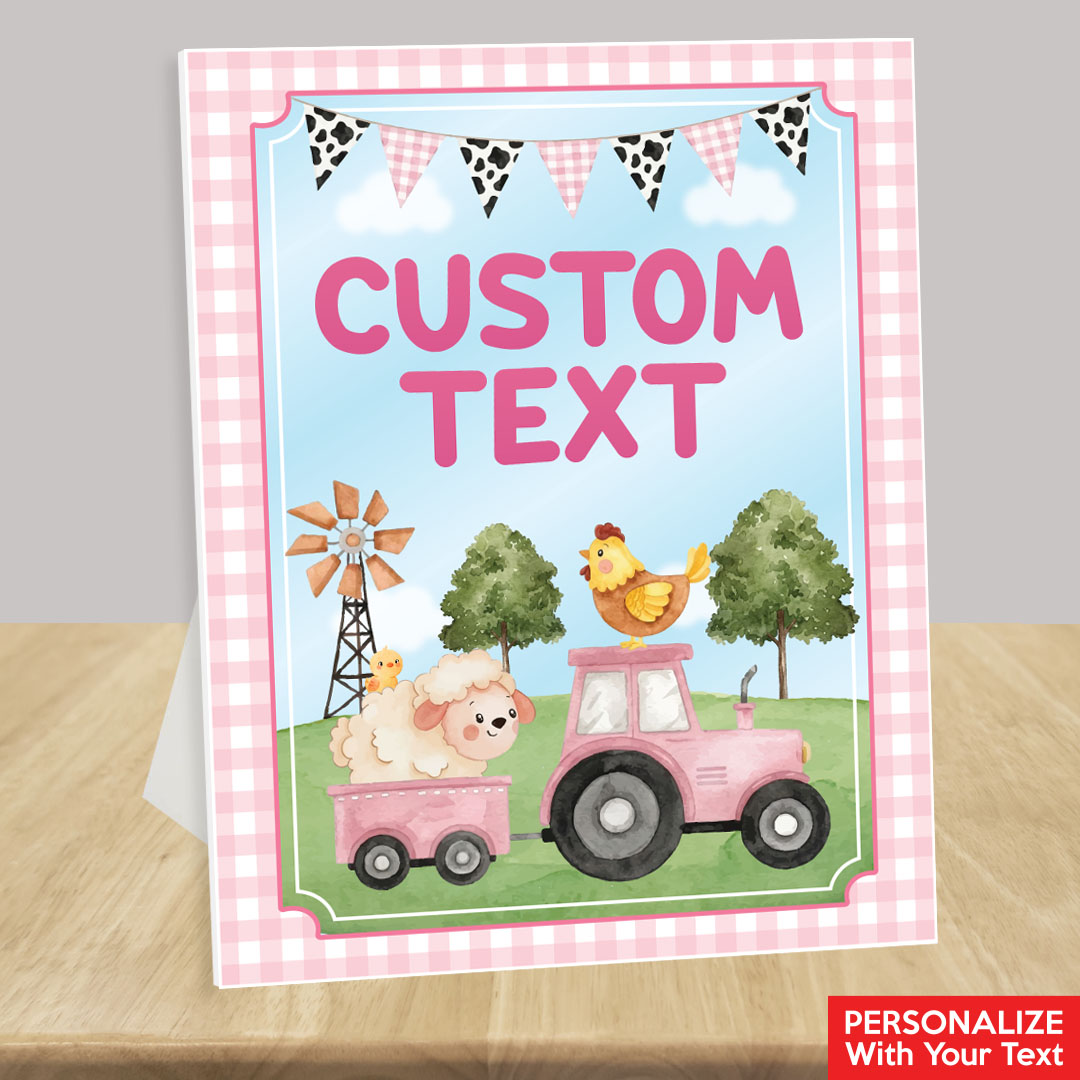 Pink Farm Custom Text 14