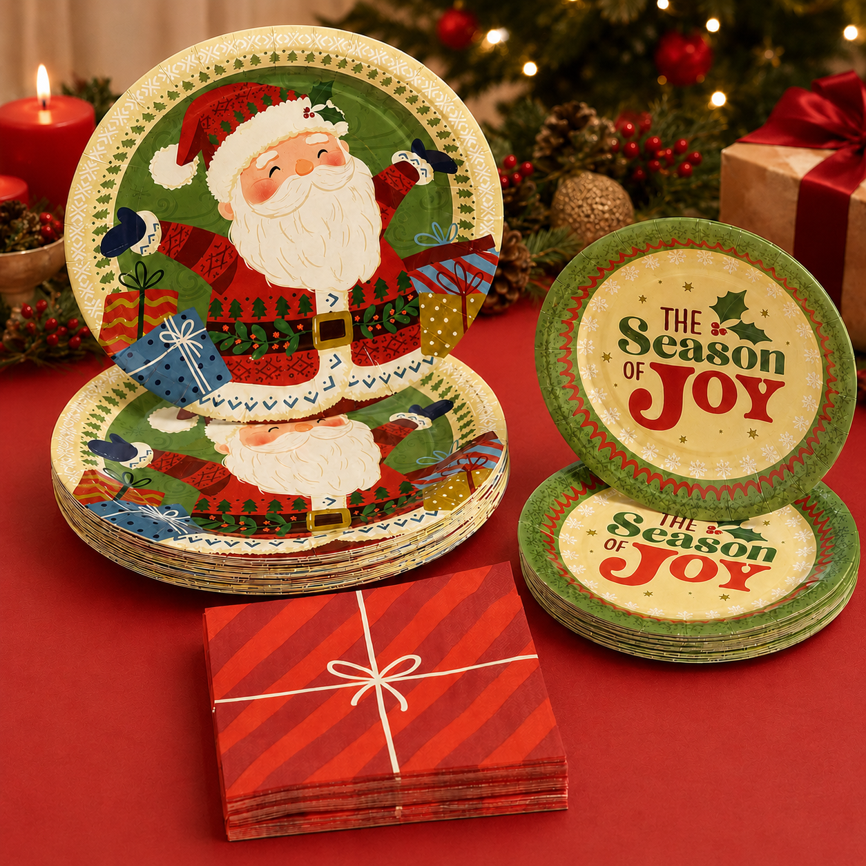 Fireside Folk Christmas Party Pack for 8