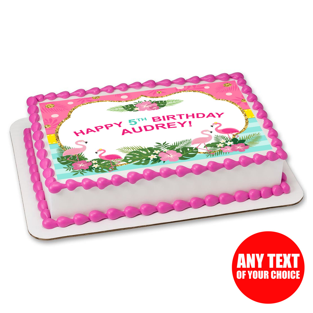 Retro Flamingo Layer Cake - Classy Girl Cupcakes