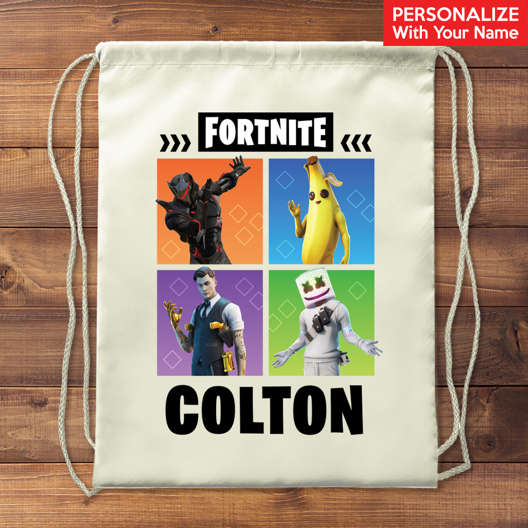 Fortnite Personalized Drawstring Backpack