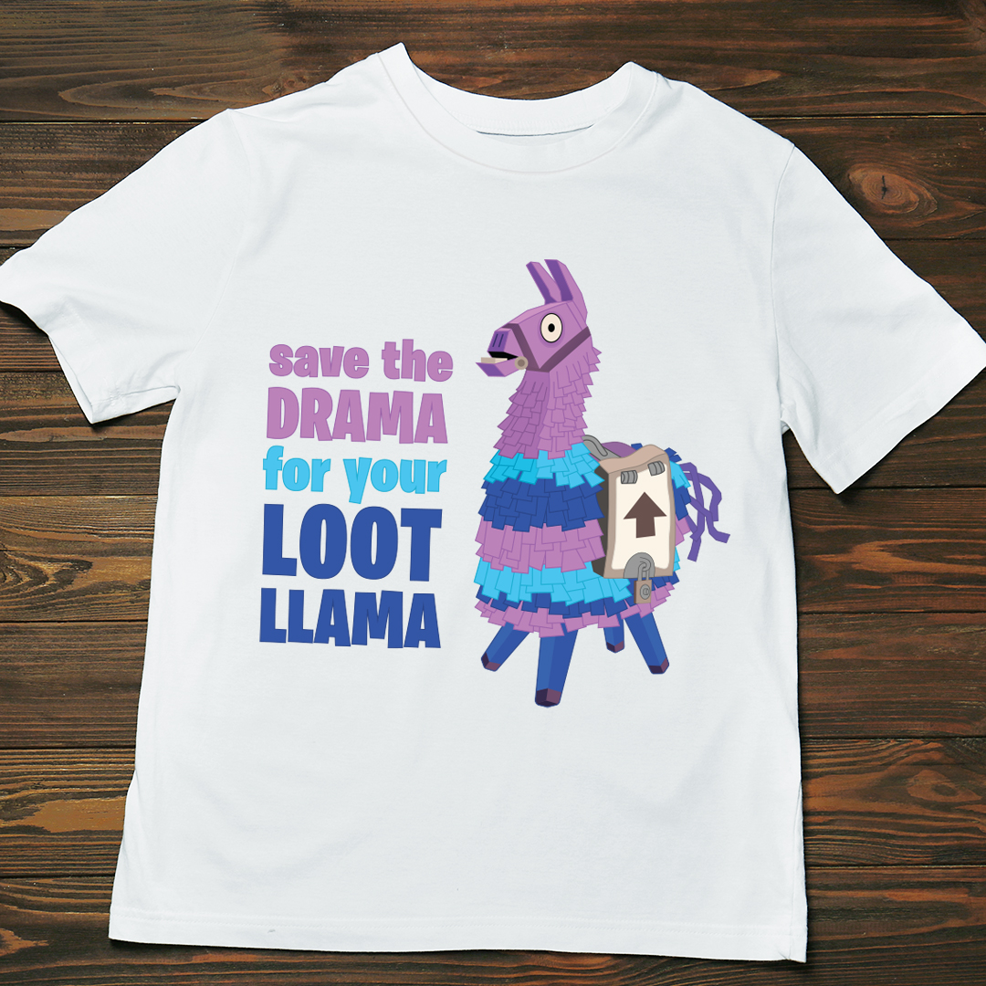 Fortnite Llama Birthday Shirt