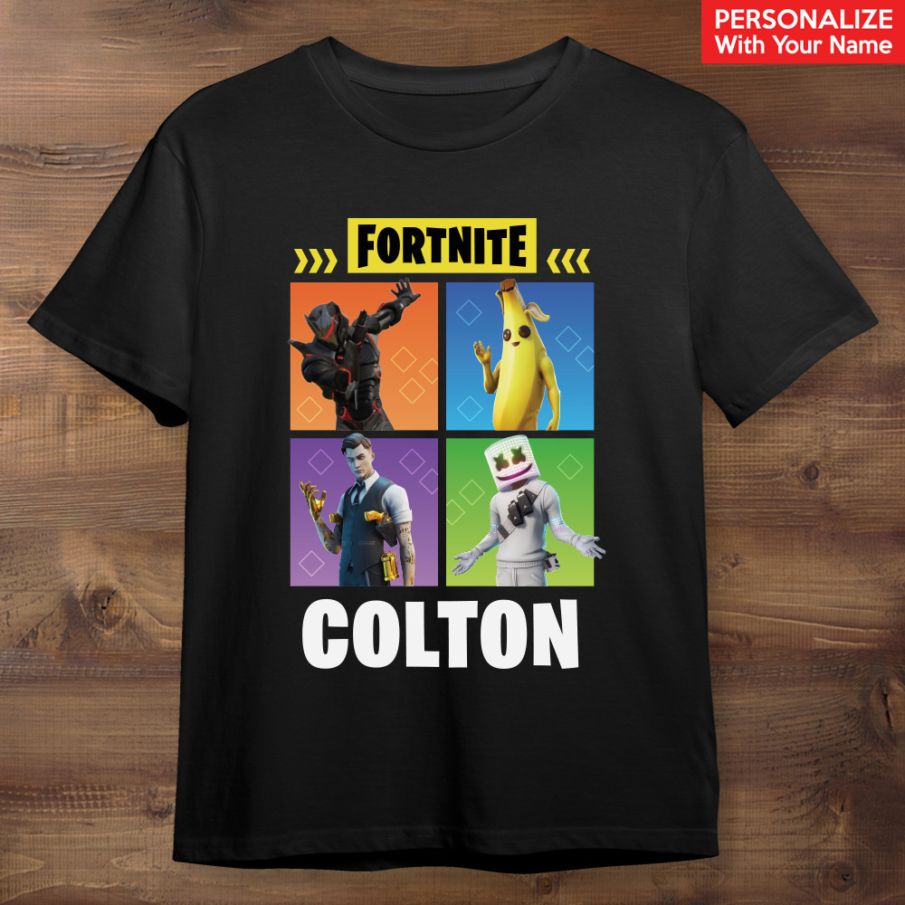 Fortnite Characters Personalized T-shirt