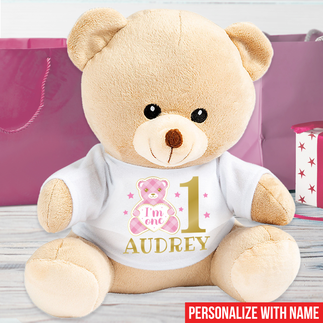 Personalized Pink Gingham ONE 10