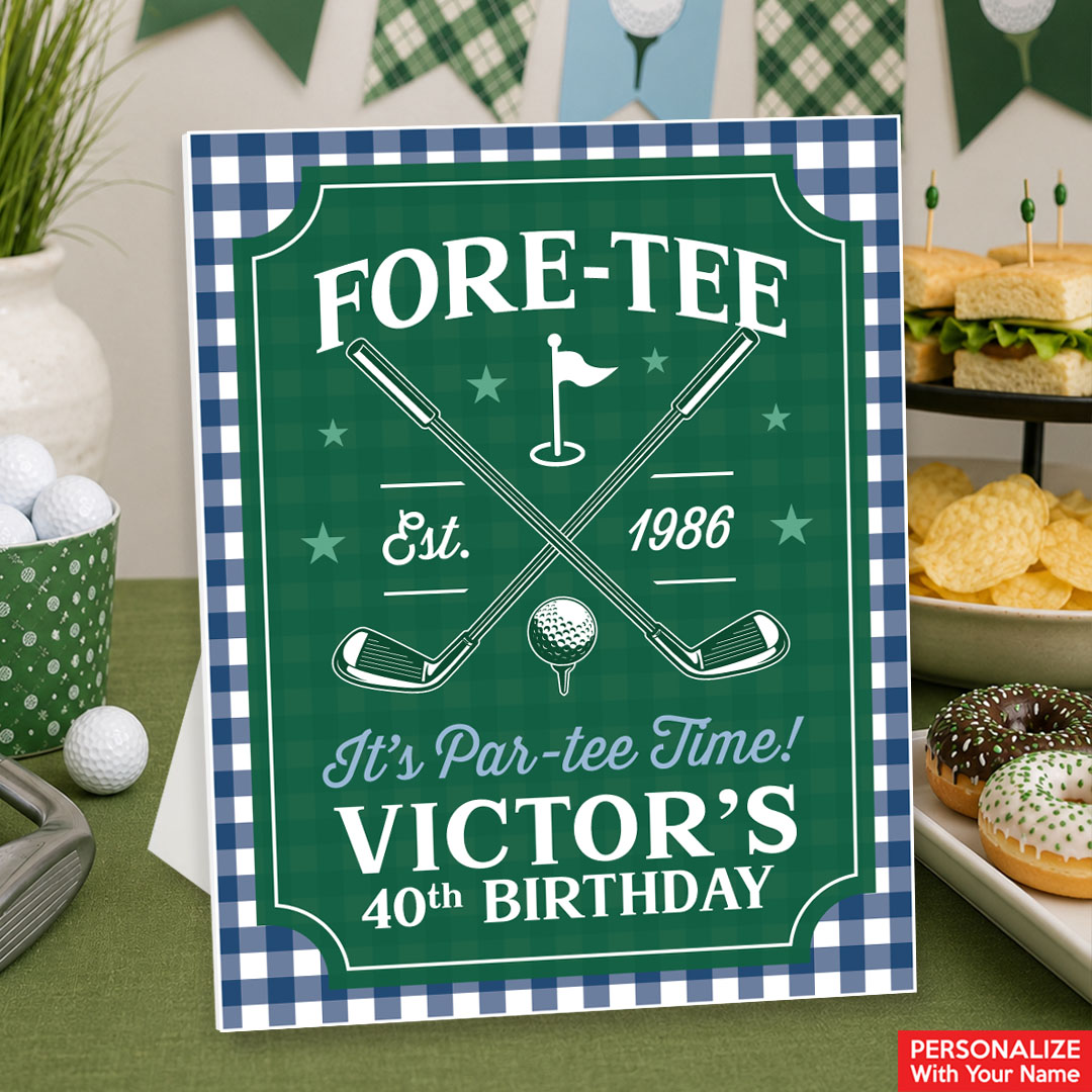 Golf Personalized 40th Birthday 14