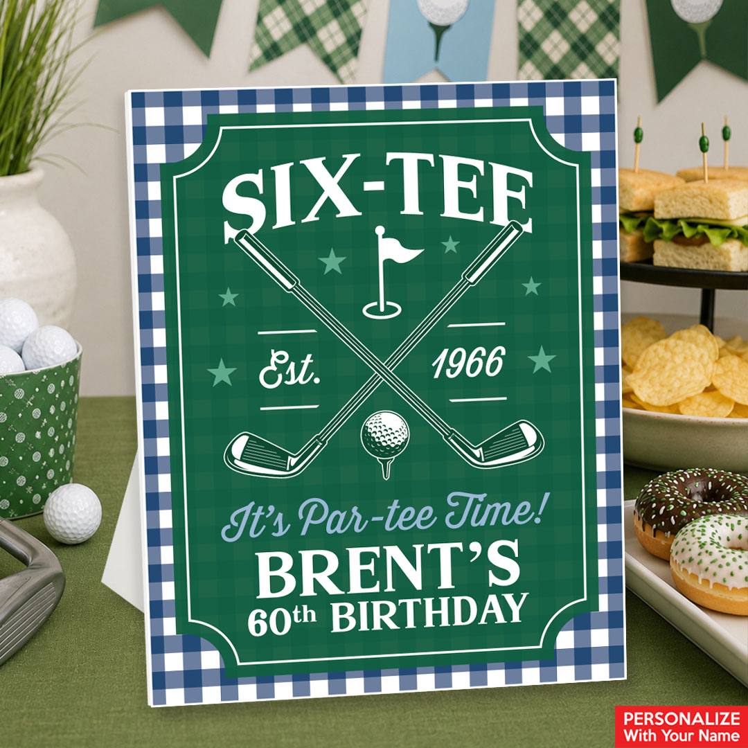 Golf Personalized 60th Birthday 14