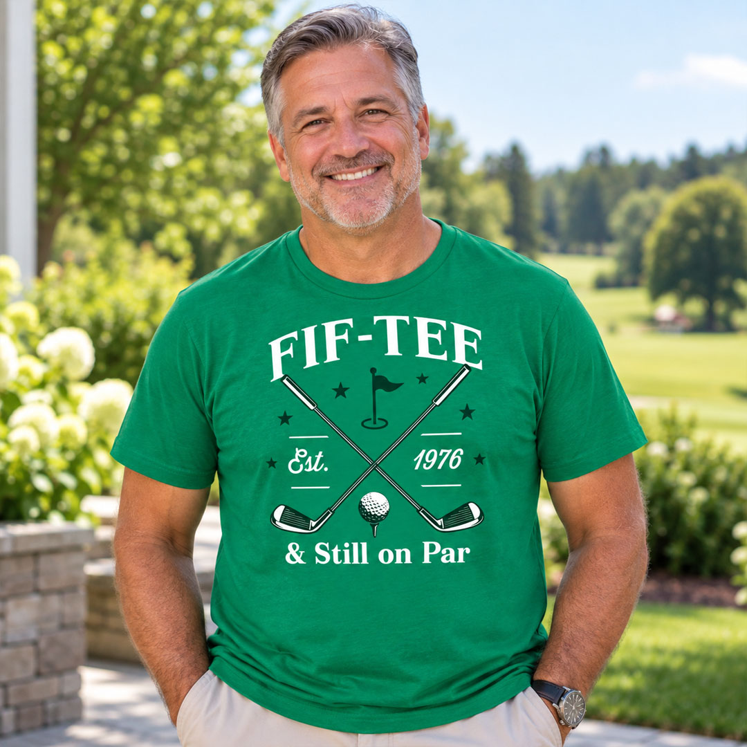 Golf Birthday Custom 50th Birthday Green T-Shirt