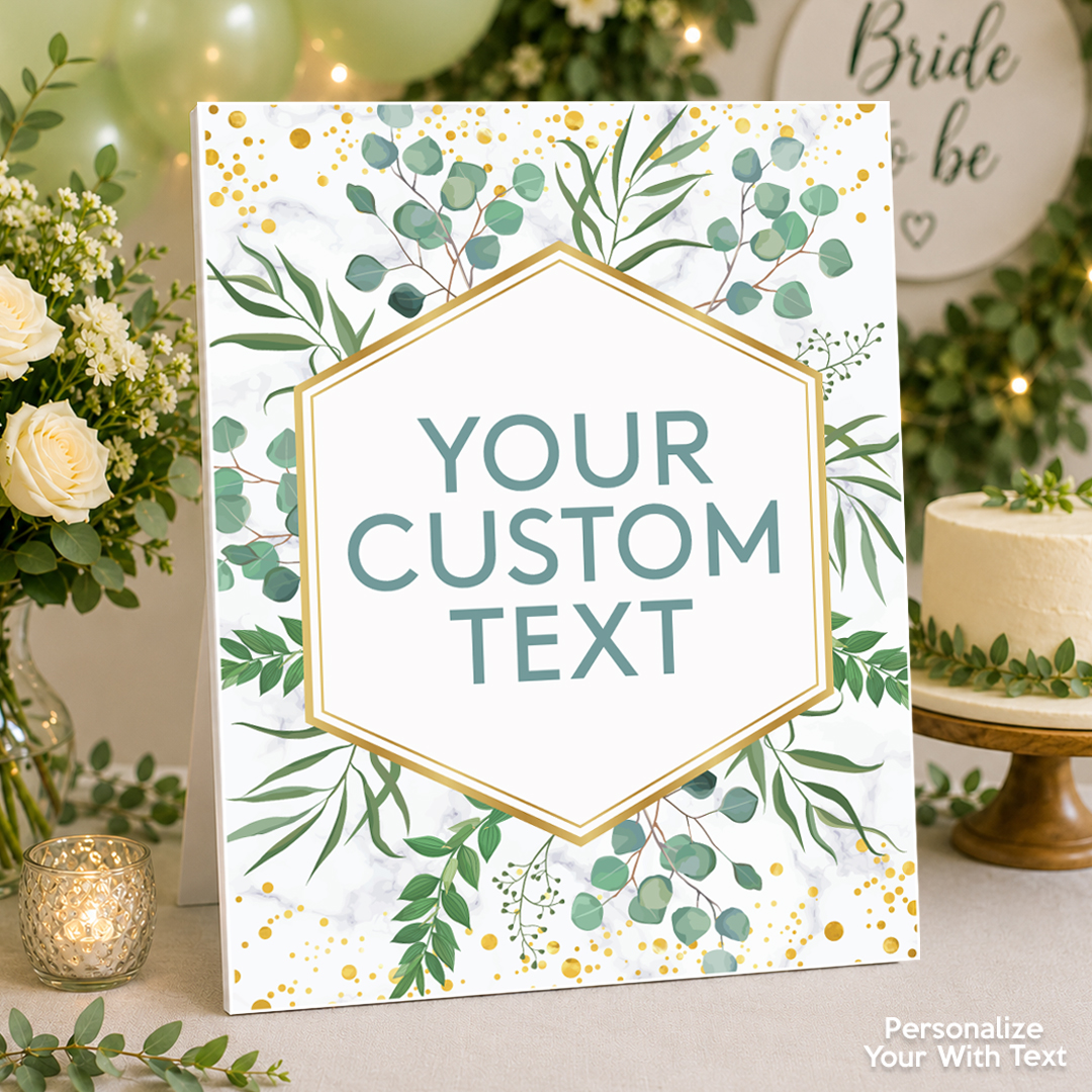 Greenery Bridal Shower Custom Text 14