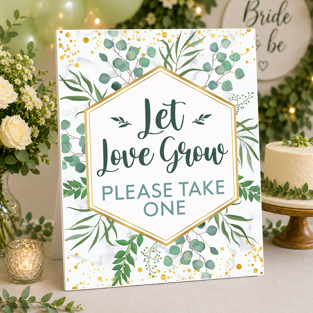 Greenery Bridal Shower Favours 14