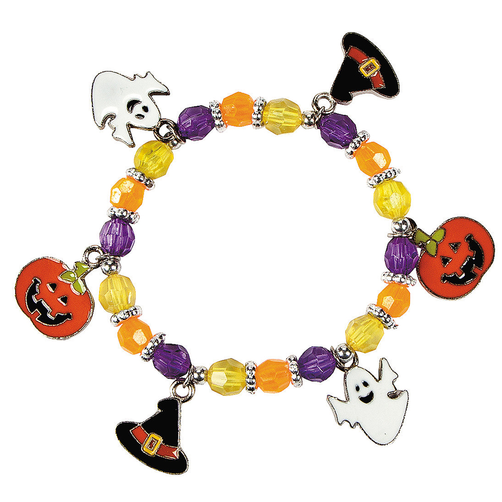 Halloween Metal Bracelet Craft Kits 12PK