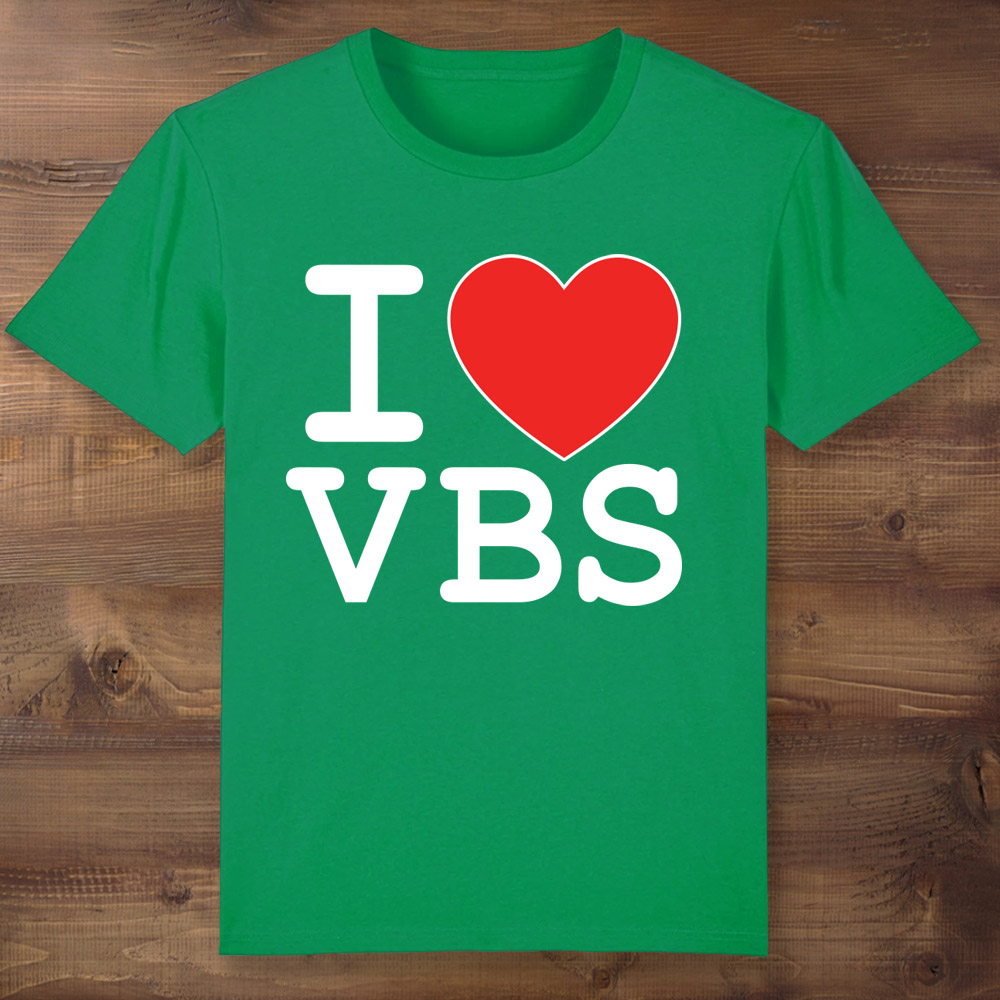 I Love VBS Green T-Shirt