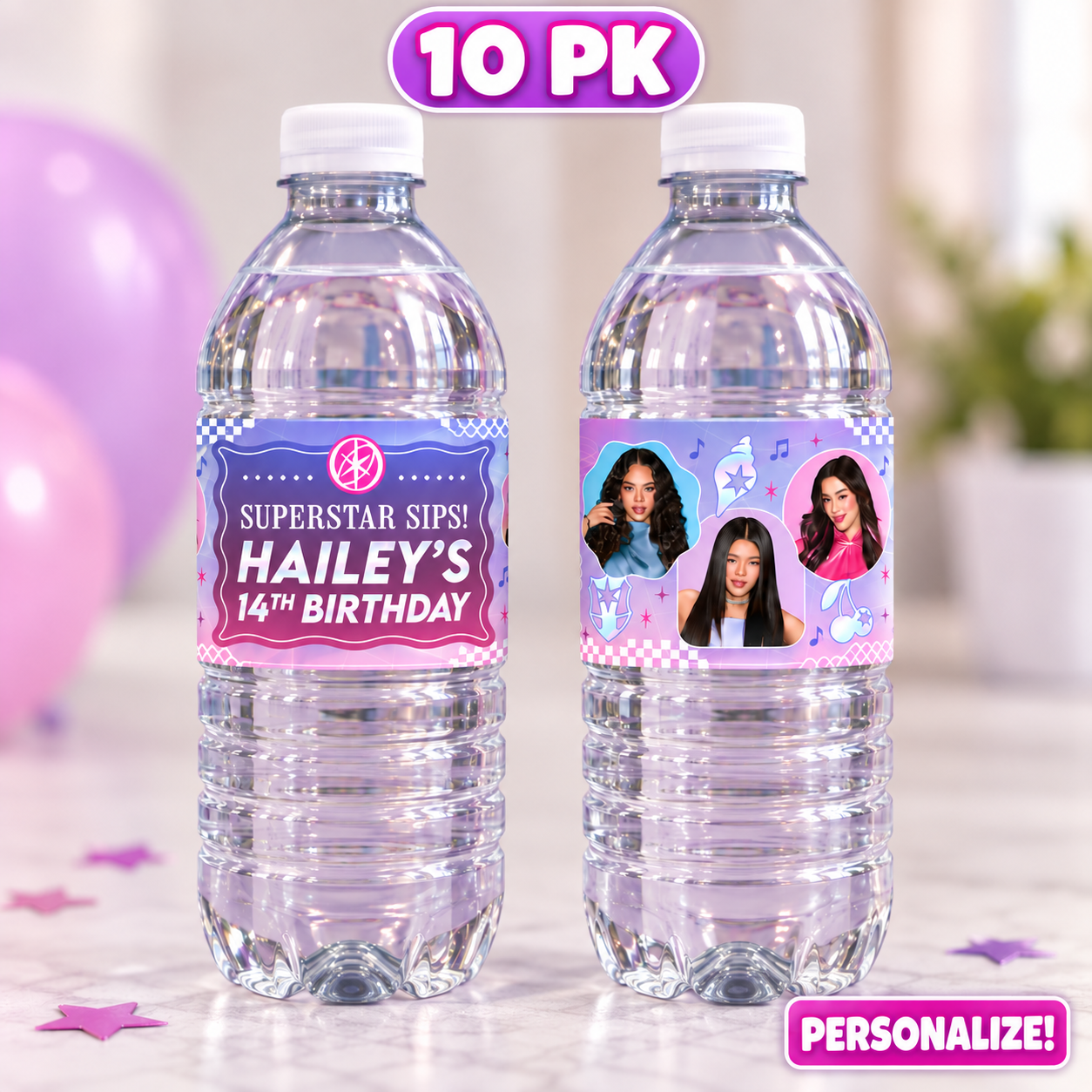 Kpop Demon Hunters Water Bottle Labels Personalized