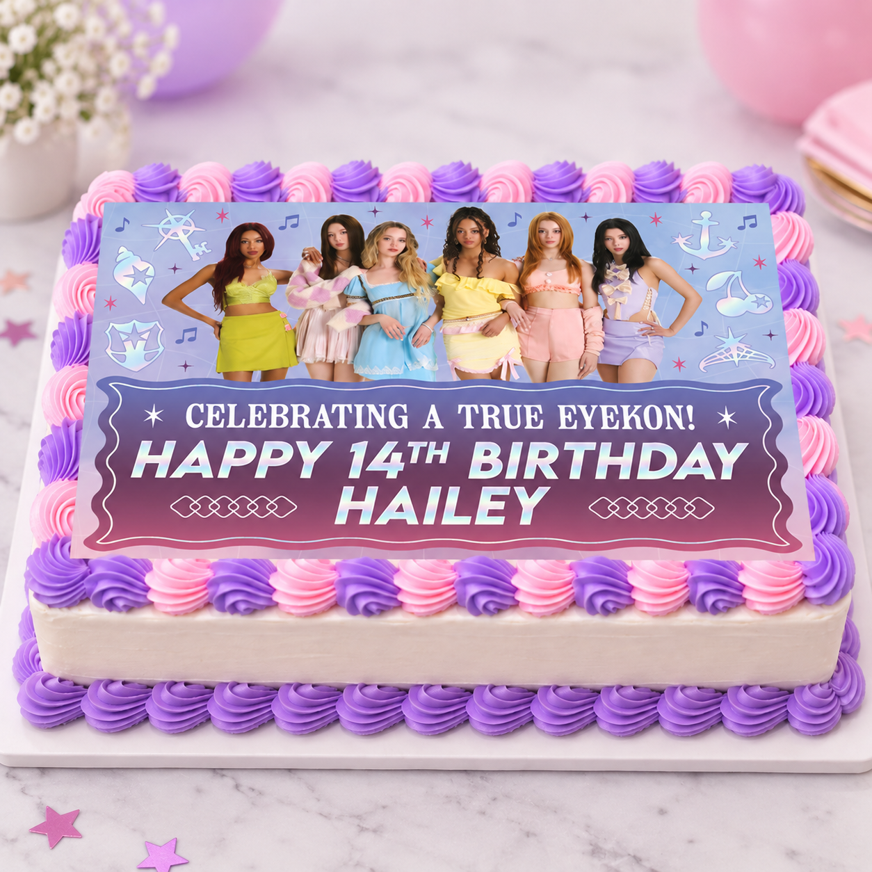 Katseye Personalized Edible Icing
