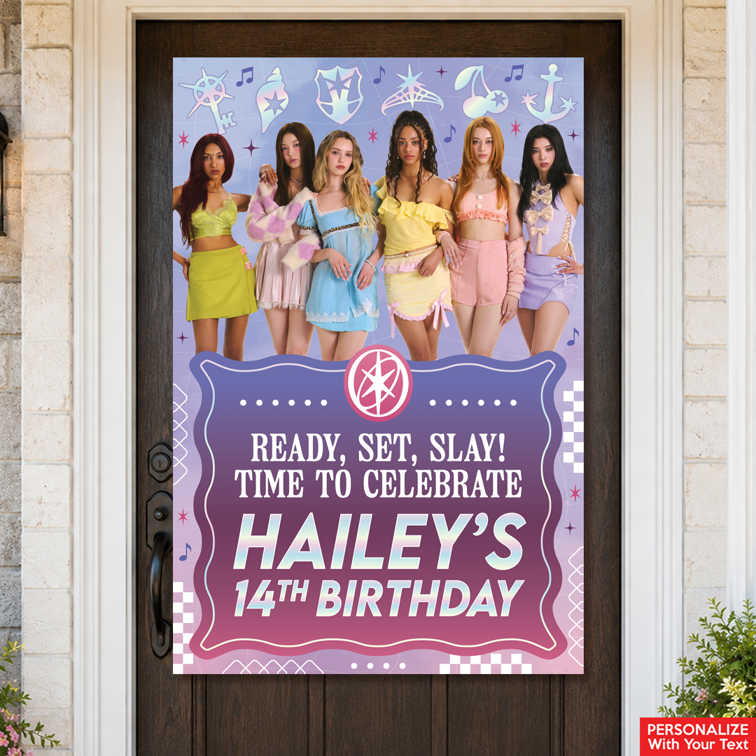PERSONALIZED Giant Vinyl Door Sign
