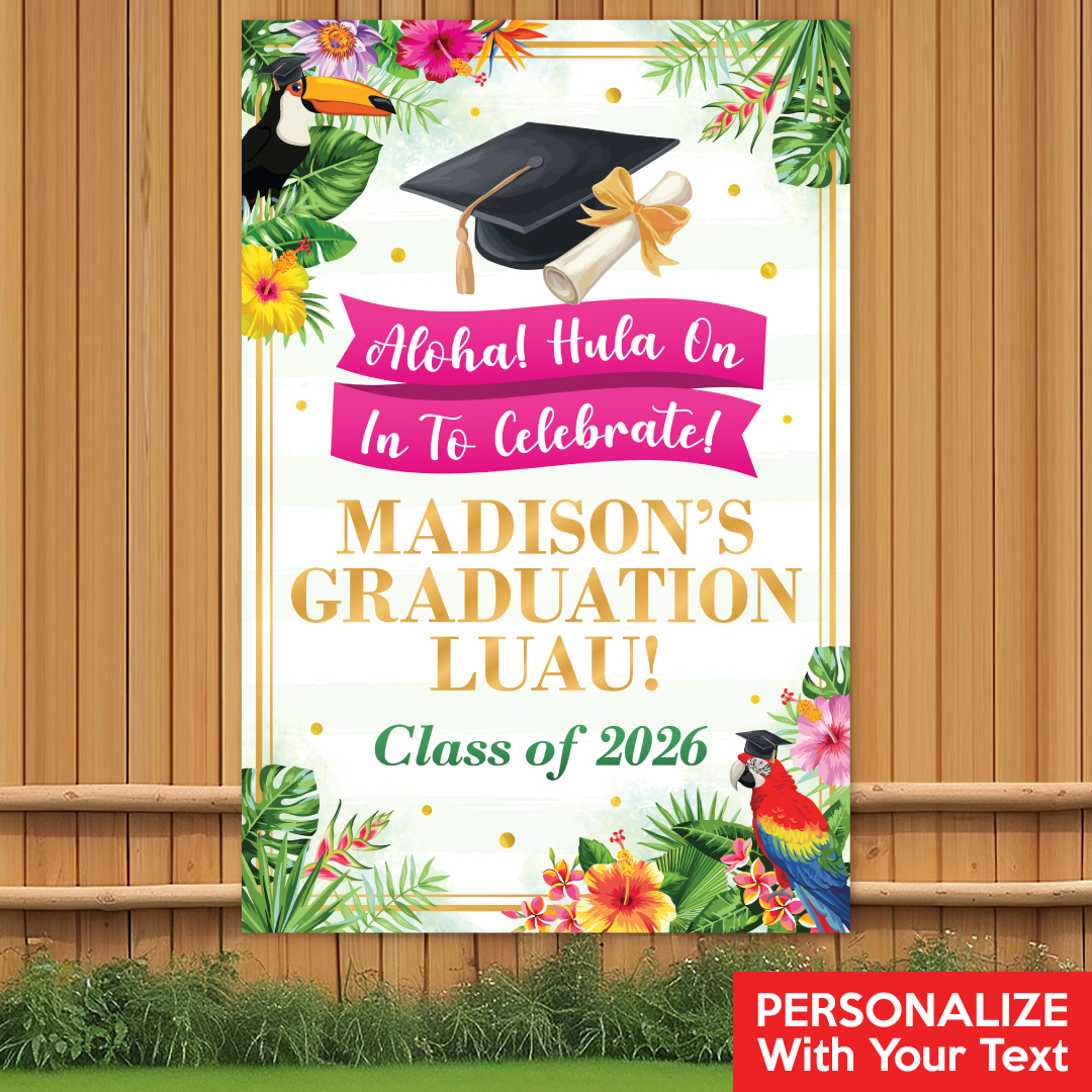 Religious Grad PERSONALIZED Giant Vinyl Door Sign