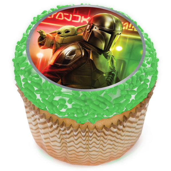 The Mandalorian Cupcake Icing Toppers 12pk