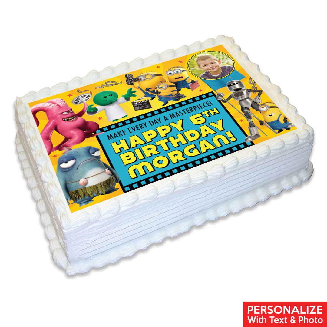 Minions & Monsters PHOTO Personalized Edible Icing