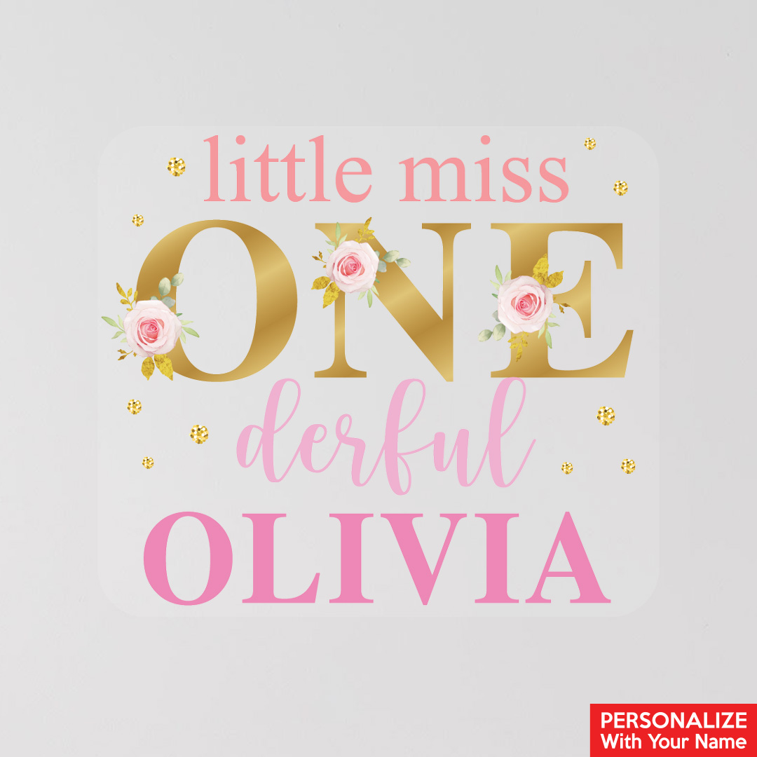 Miss Onederful Personalized Name 12