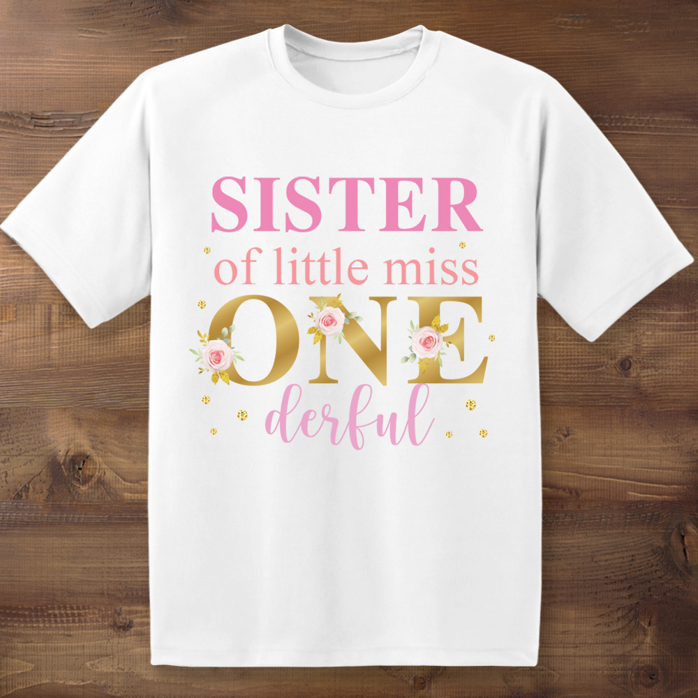 Miss Onederful Sister T-shirt