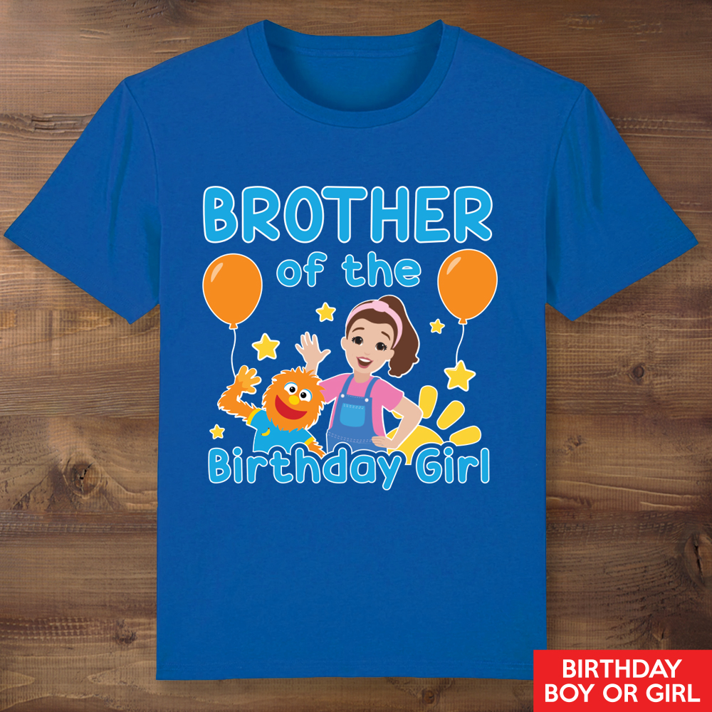 Ms Rachel Brother Blue Shirt