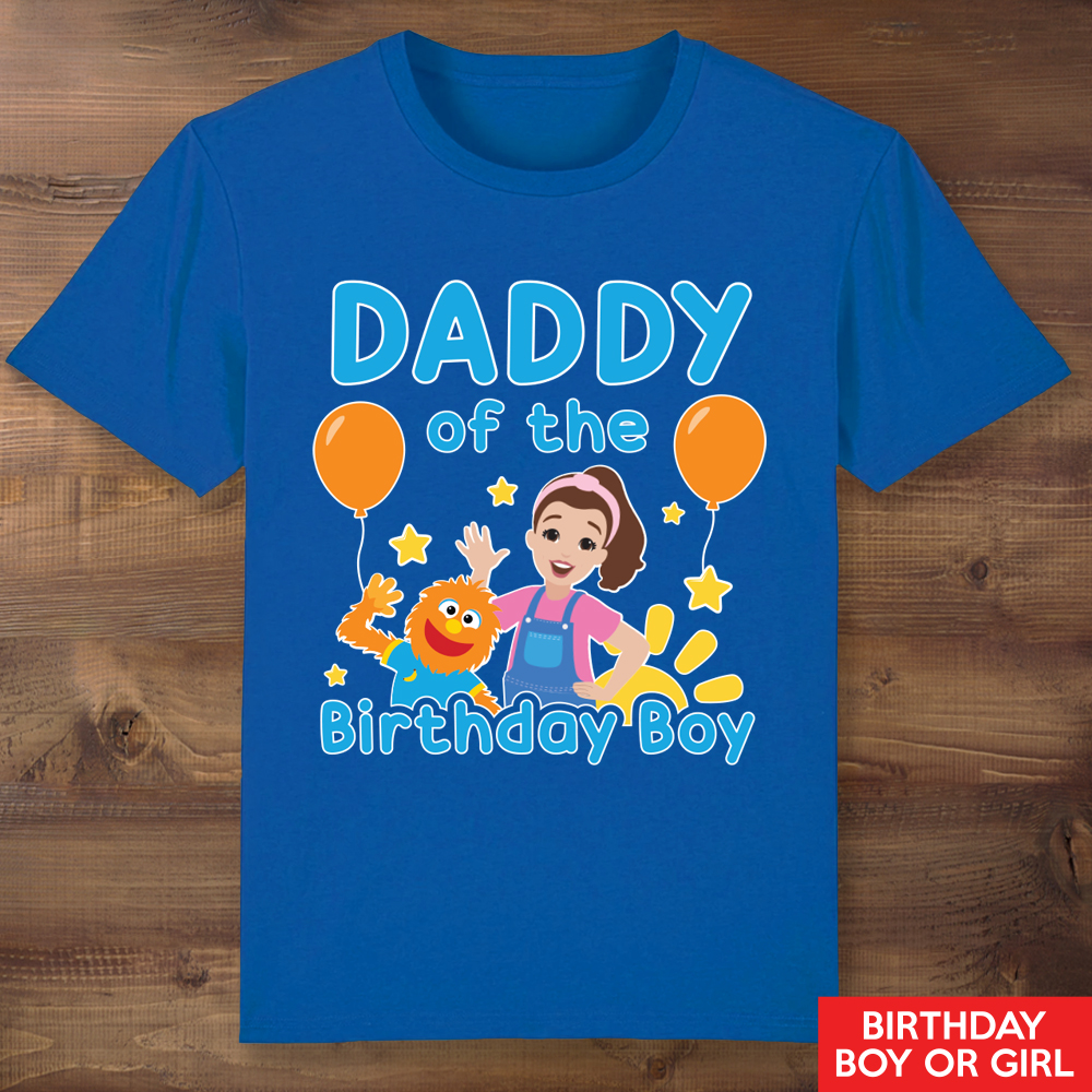 Ms Rachel Daddy Blue Shirt