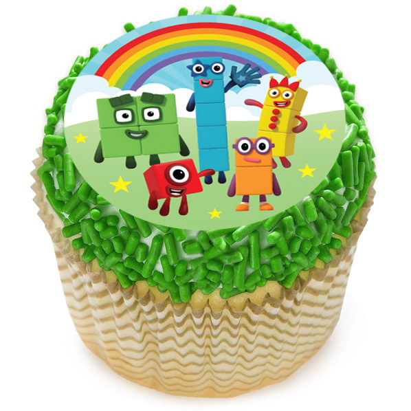 Numberblocks Cupcake Icing Toppers 12pk