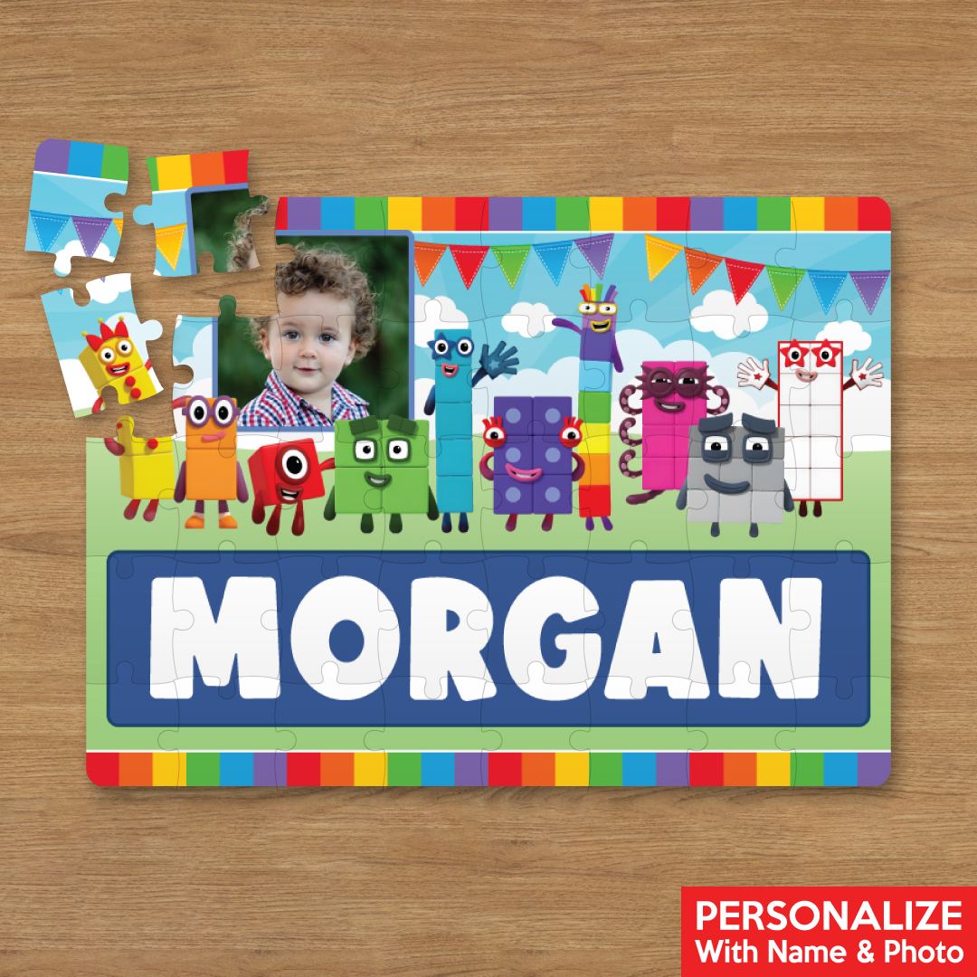 Personalized 30pc Numberblocks Puzzle w/ Name & Photo