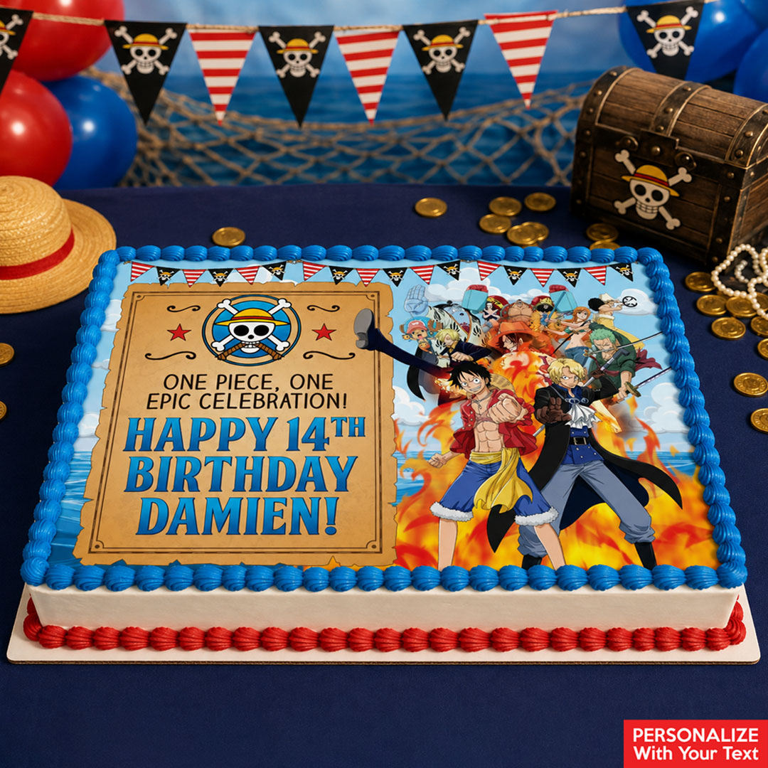 One Piece Personalized Edible Icing