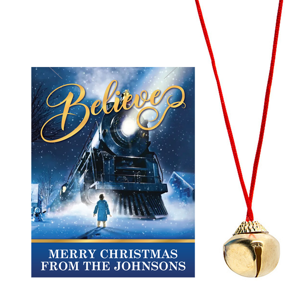 Polar Express Believe Bells & Custom Cards 24pk