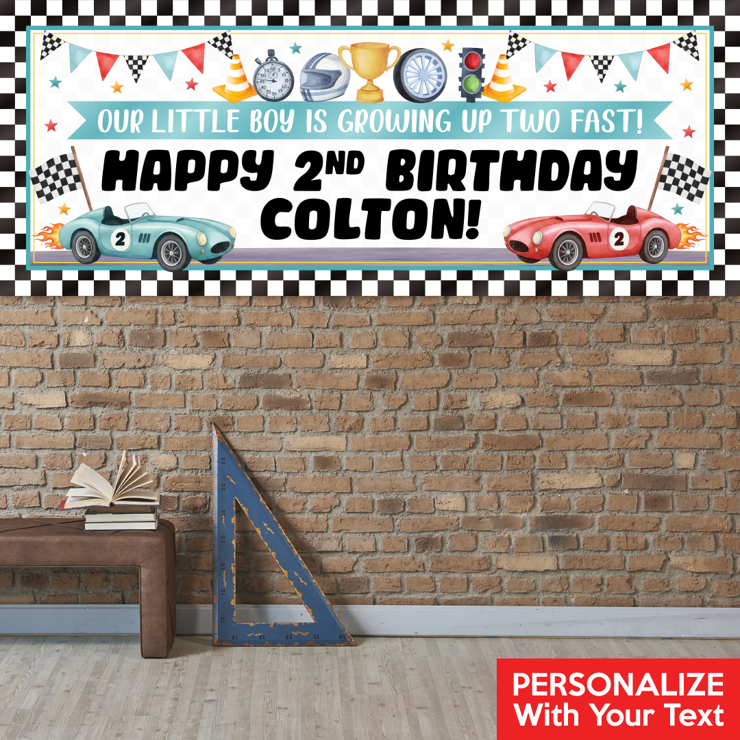 Racing Two Fast Banner