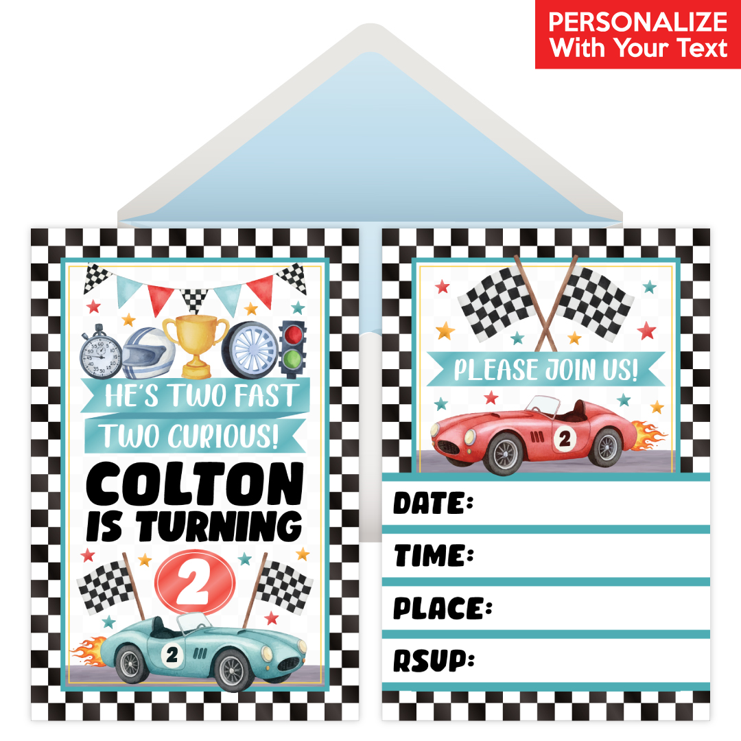 Racing Two Fast Invitations
