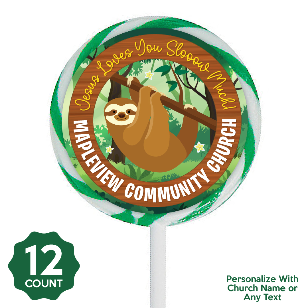 Rainforest VBS PERSONALIZED Lollipops - 12 Pk