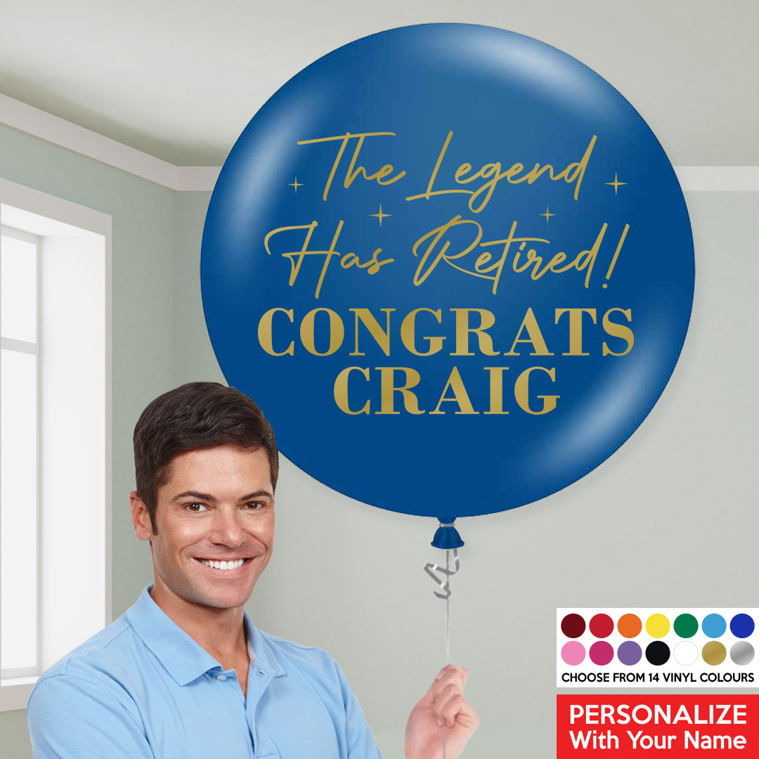 The Legend Has Retired Personalized Name & Colour 24