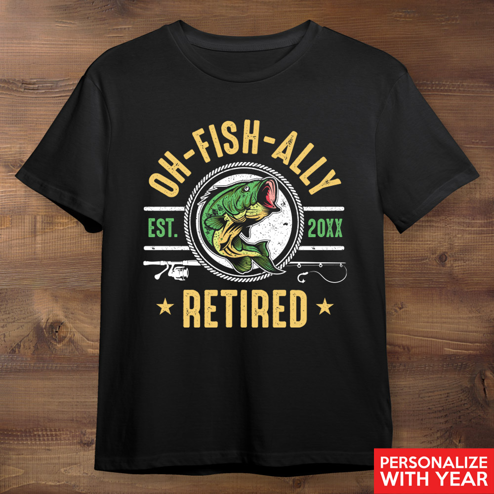 Oh-Fish-Ally Retired Black Tshirt