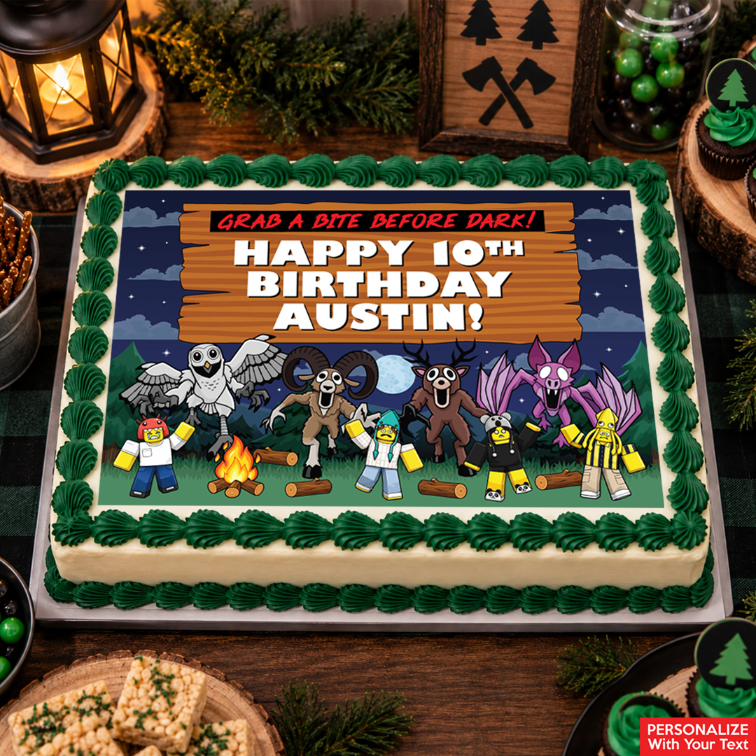 Roblox 99 Nights Personalized Edible Icing