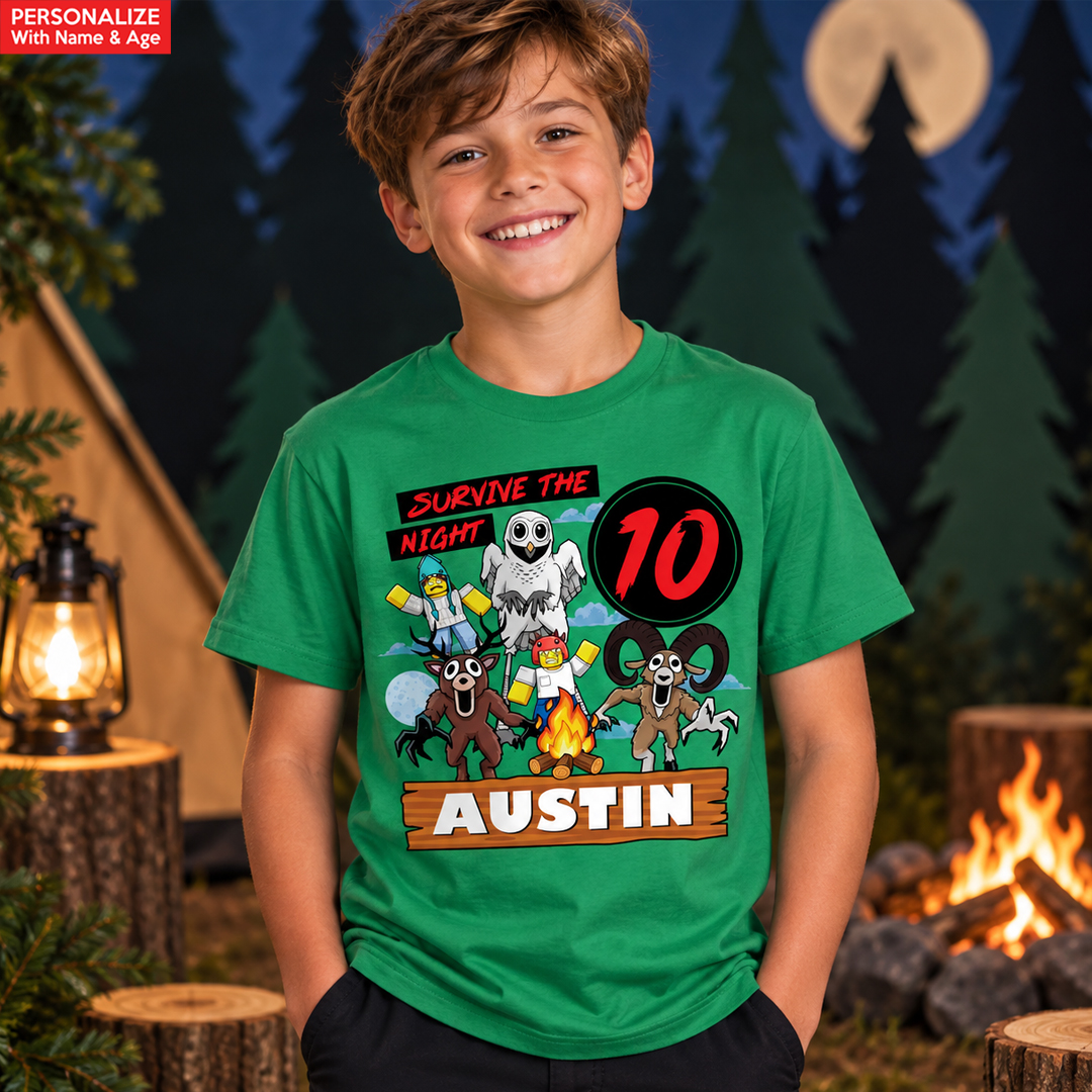 Roblox 99 Nights Personalized Green T-shirt