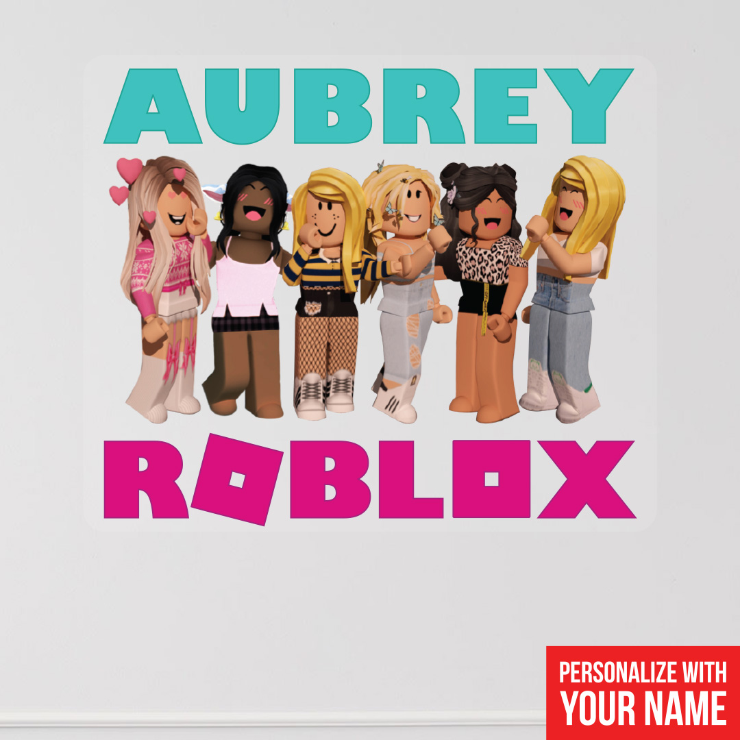 ROBLOX THEME GIRLS PERSONALISED BIRTHDAY T-SHIRT ANY NAME,NUMBER, t shirt  on roblox girl 