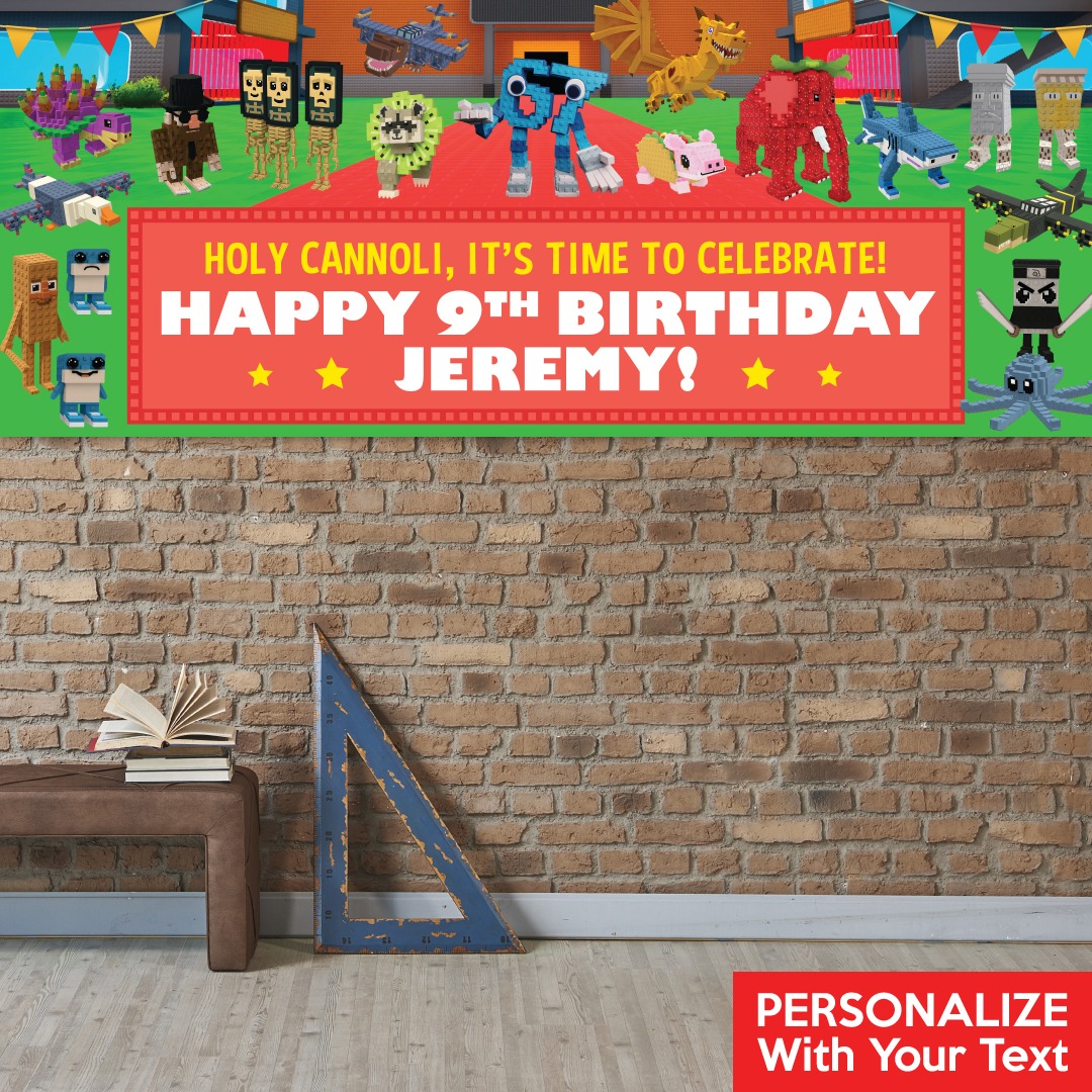 Roblox Steal A Brainrot PERSONALIZED Vinyl Keepsake Banner