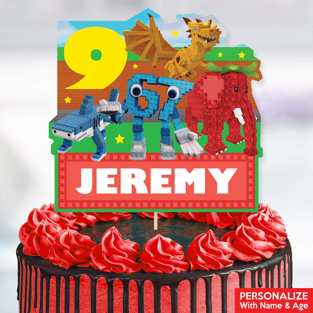 Roblox Steal A Brainrot PERSONALIZED Cake Pick Topper