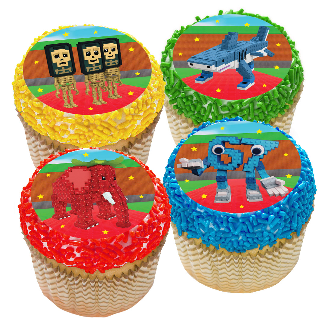 Roblox Steal A Brainrot Cupcake Icing Toppers 12pk