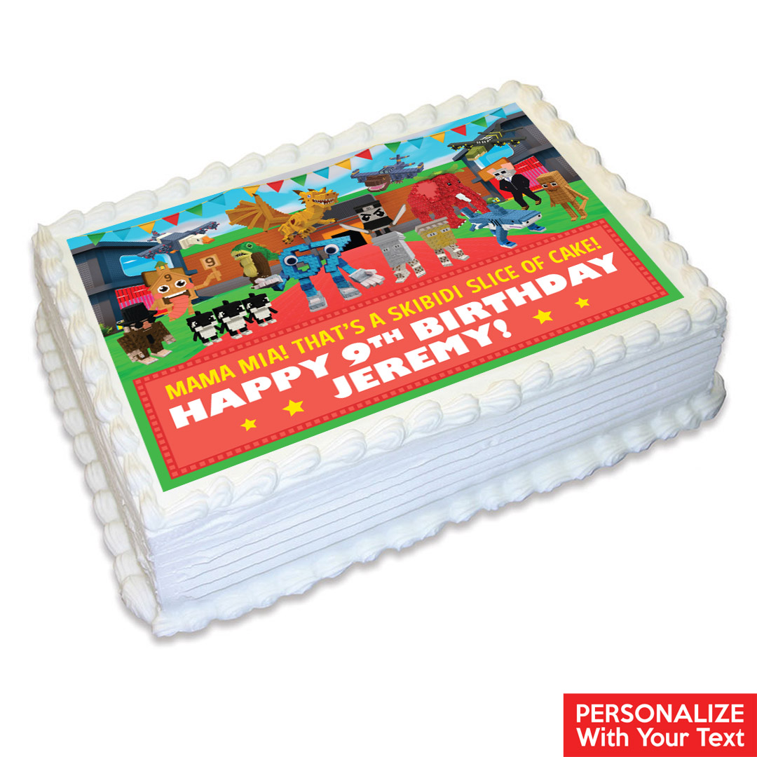 Roblox Steal A Brainrot Personalizable Edible Icing
