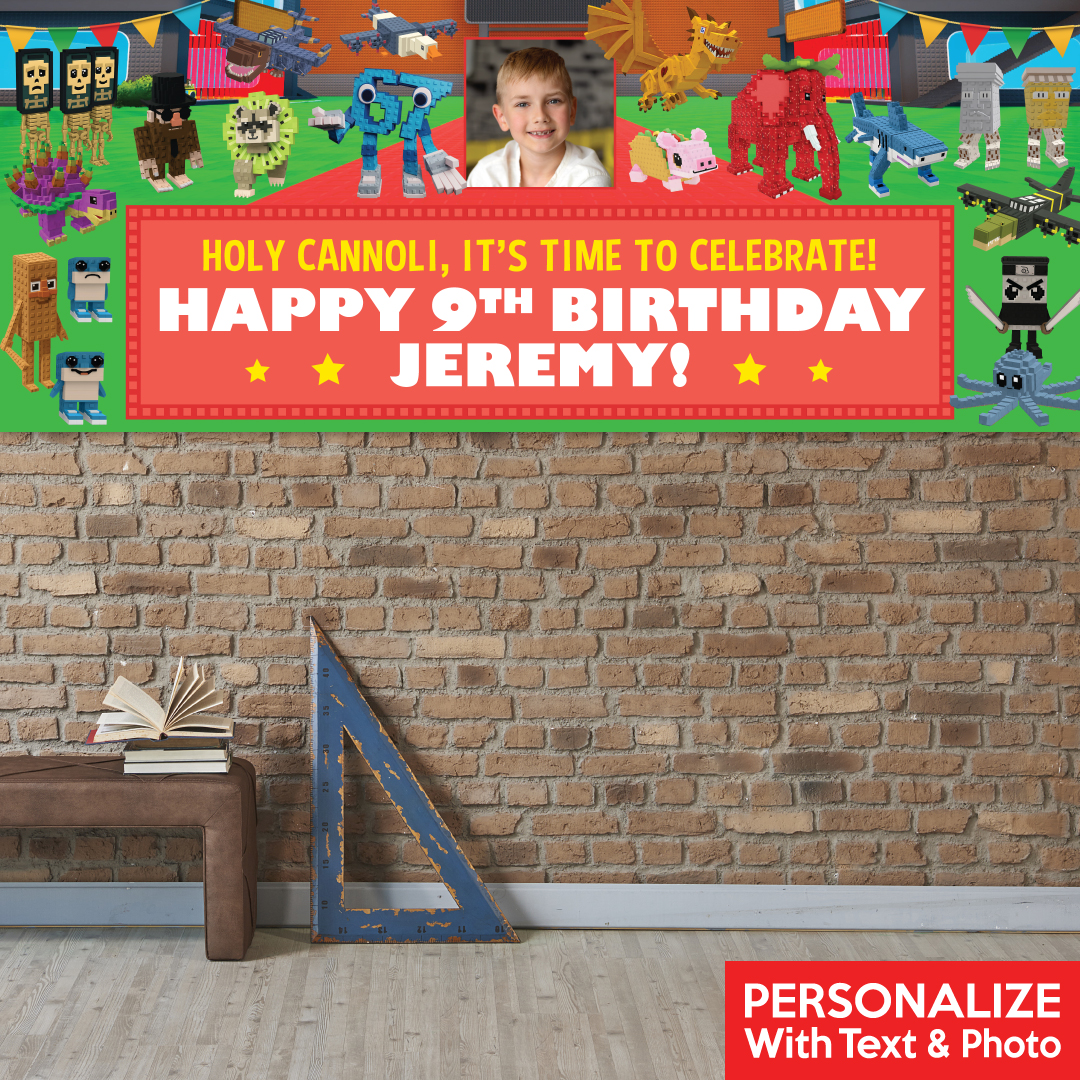 Roblox Steal A Brainrot PHOTO PERSONALIZED Vinyl Banner