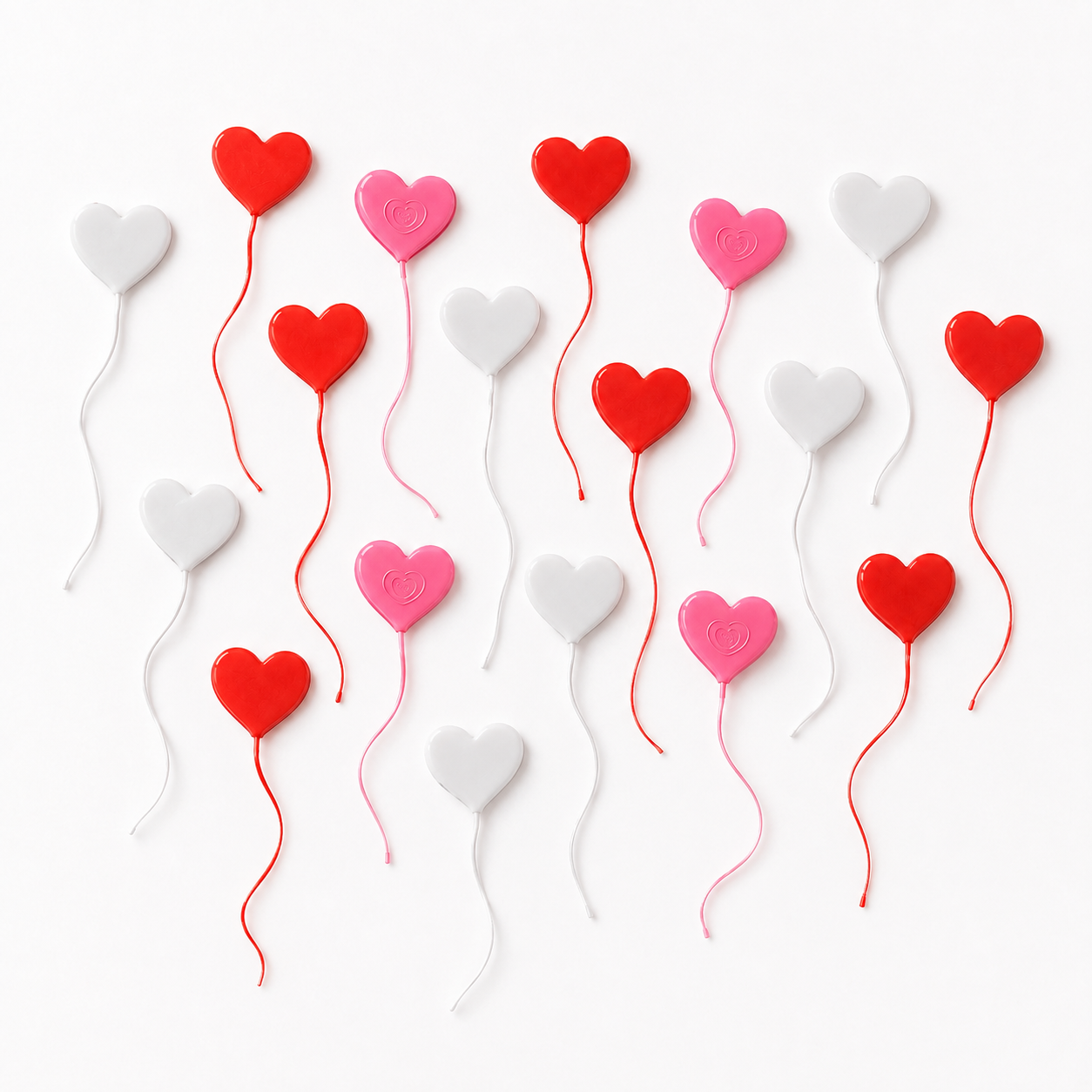 Sticky Hearts - 16 Pieces