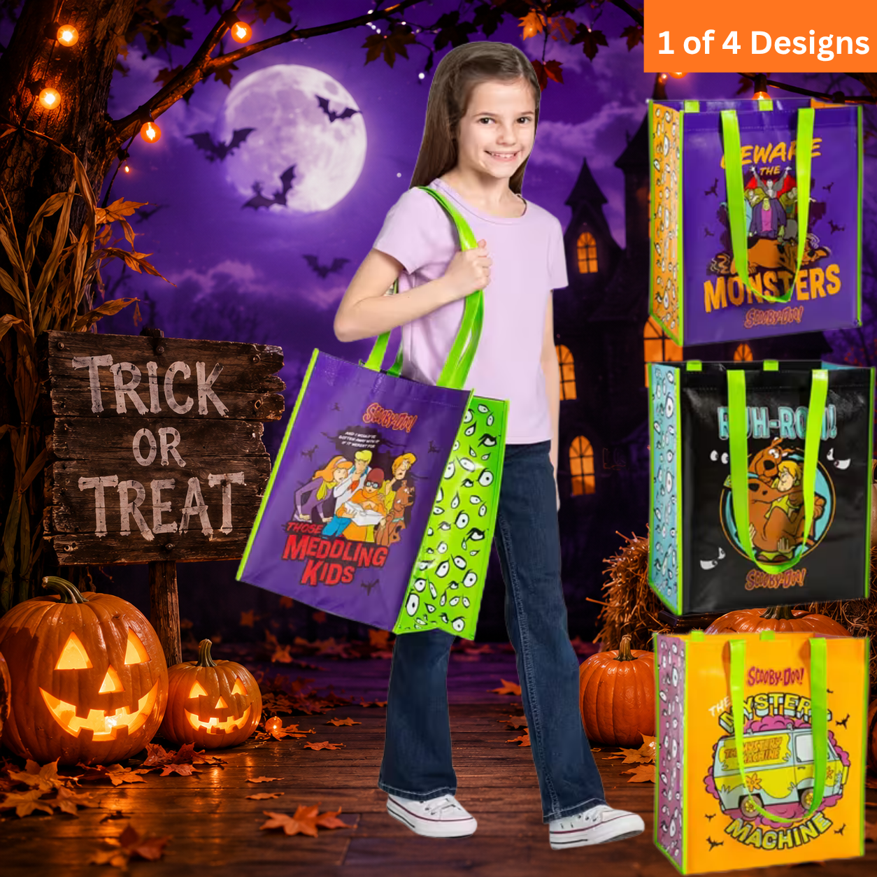 Scooby-Doo Halloween Trick-Or-Treat Tote Bag - 14
