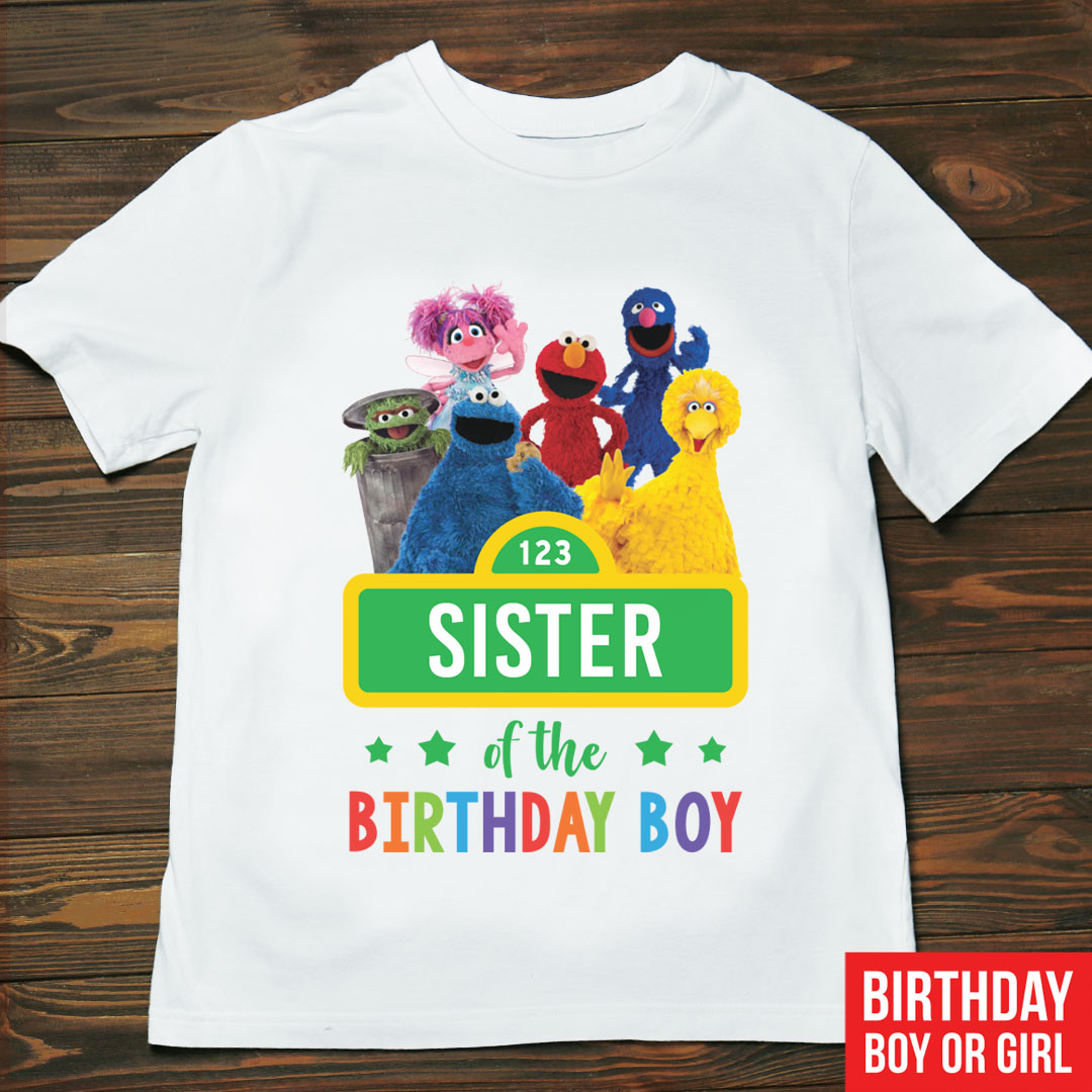 Sesame street deals birthday shirt